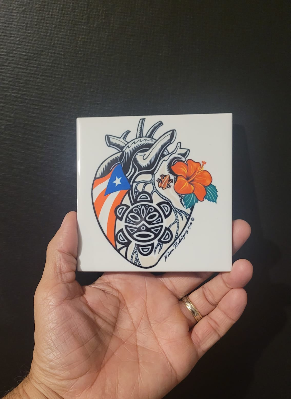 Taino Heart Coaster