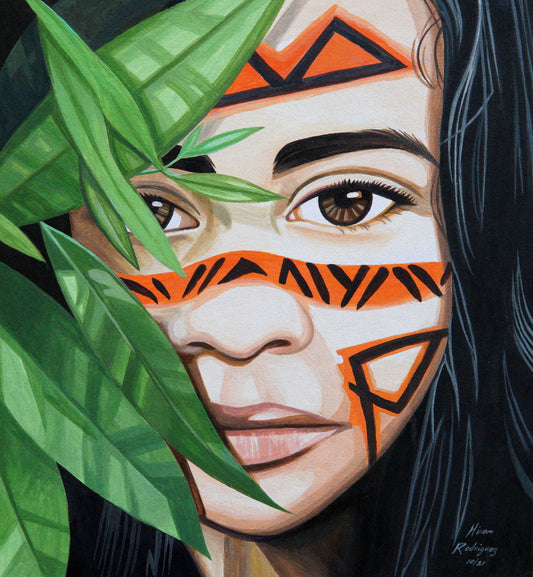 Behind The Leaves (Canvas Print)