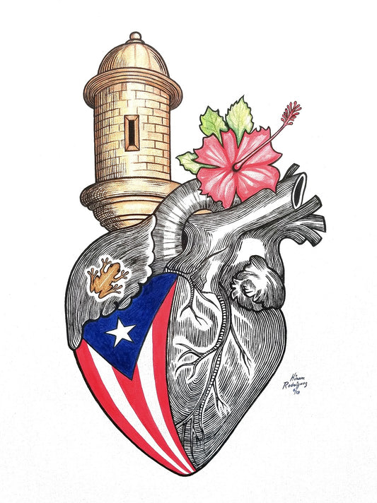 PR Heart (Canvas Print)